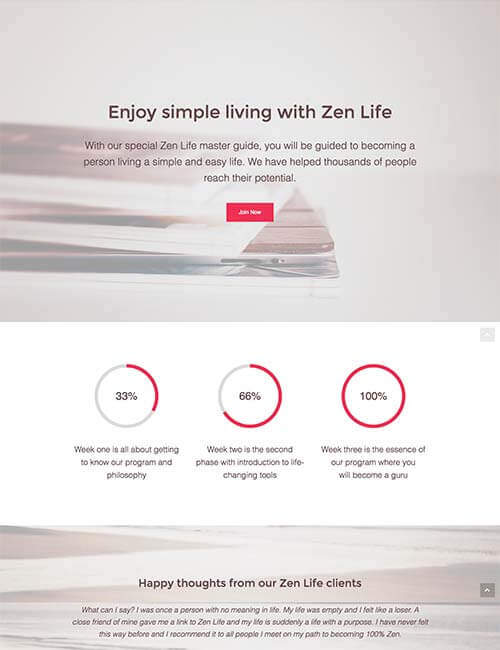 zen life template