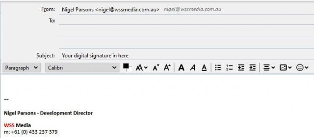 email signature